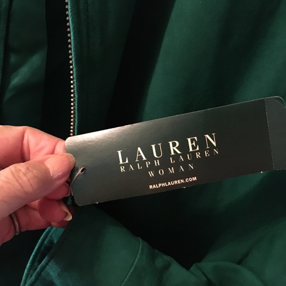 Lauren Ralph Lauren suede leather zip jacket. 2X. Orig $709.00. PRICE REDUCED!! - Picture 2 of 12